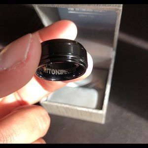 Men’s Black Tungston Ring